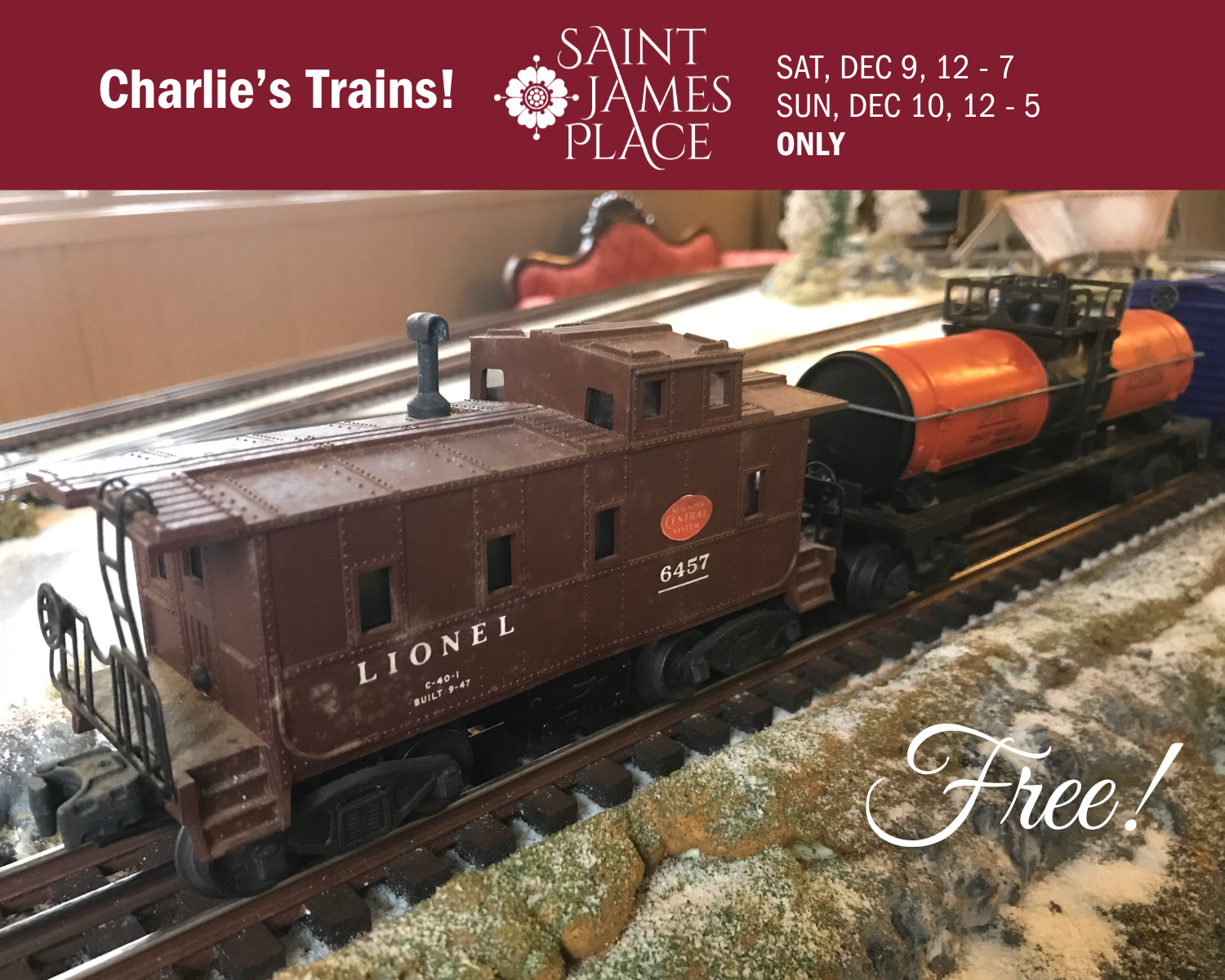 Saint James Place: Charlie's Trains!